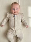 RK Cream Full Feet Cotton Romper Bodysuit 13778