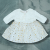 Mia White Fur Jacket and Fancy Frock Set 13258