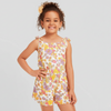 Tu Floral Print Bow Shoulder Jumpsuit 12280