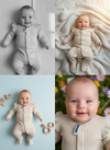 RK Cream Full Feet Cotton Romper Bodysuit 13778