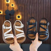 Black 5 Stripe Washable Long Soft Sandal 2771 B