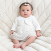 Mia White Fur Jacket and Fancy Frock Set 13258