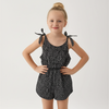 Tu Polka Doted Print Bow Shoulder Jumpsuit 12284