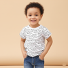 NXT Black and White Dinosaur Printed T-shirt 1456