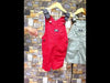 Oshksh Canvas Webstrap Olive Short Length Cotton Overalls Dungaree 12139