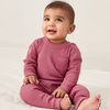 ZR Pink Waffle Texture Long Shirt Rib All Weather Tracksuit 5117