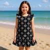 OV S Pattern Black Frock 10162