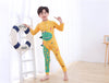 Dino Yellow Unisex Swimsuit with Cap 13643