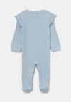 RIKI Sky Blue Full Feet Cotton Romper Bodysuit 13678