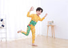 Dino Yellow Unisex Swimsuit with Cap 13643