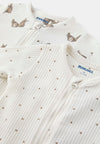 RIKI Bunny Full Feet Cotton Romper Bodysuit 13682