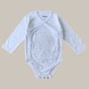 RIKI Grey Organic Cotton Full Sleeves Romper Bodysuit 13686