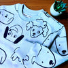 Sinsy Puppy Sky Light Fleece Sweatshirt 13674