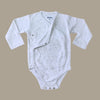RIKI Grey Organic Cotton Full Sleeves Romper Bodysuit 13686