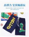 Hello Dino Top with Short Blue Swimsuit 13650