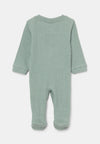 RIKI Green Full Feet Cotton Romper Bodysuit 13676