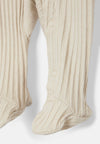 RK Soft Beige Full Feet Cotton Romper Bodysuit 13677