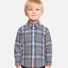 UN Silver Casual Check Shirt 2432