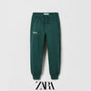 ZR Feel cool Vibes Green Brushed Terry Trouser 12511