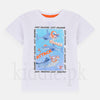 FTR White Shark Attack Printed T-shirt 1287