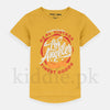 NXT Mustard Color Real Vintage Printed T-shirt 1351