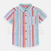 CP White with Multi Lining Casual Shirt 1731