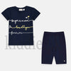 Chicco Blue Love You Forever Shirt with Short 2PCS Set 2038