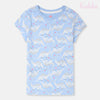 F and F Deep Sky Blue Long Shirt 3992