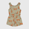 Tu Leopard Print Bow Shoulder Jumpsuit 12281