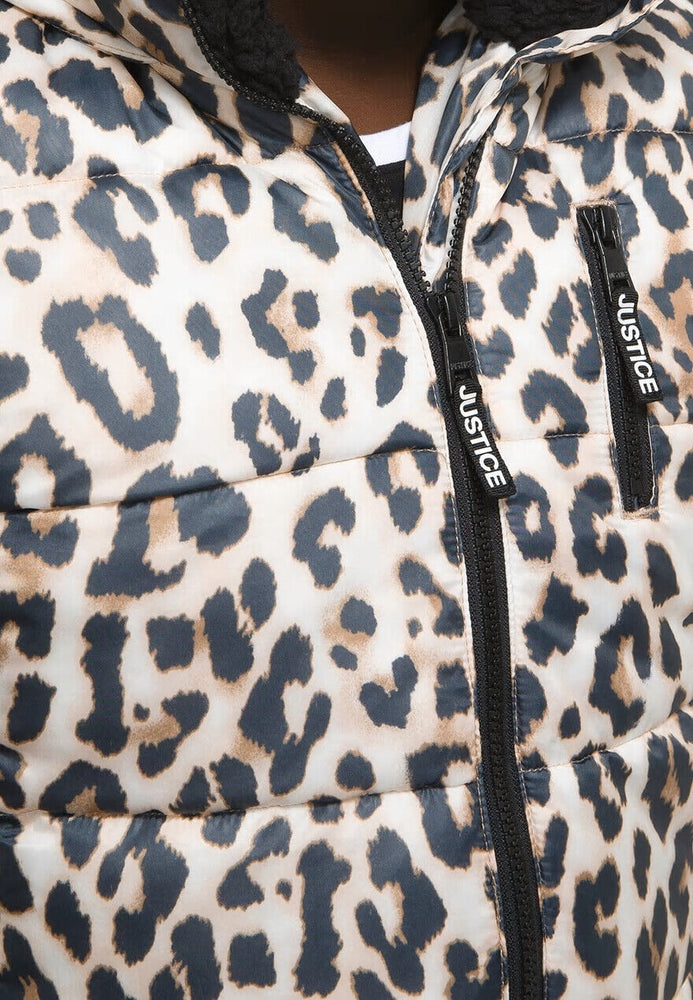Leopard coat girls top